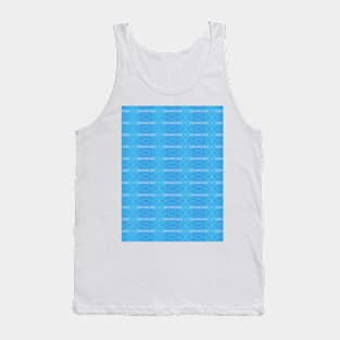 Ice Blue Pattern Tank Top